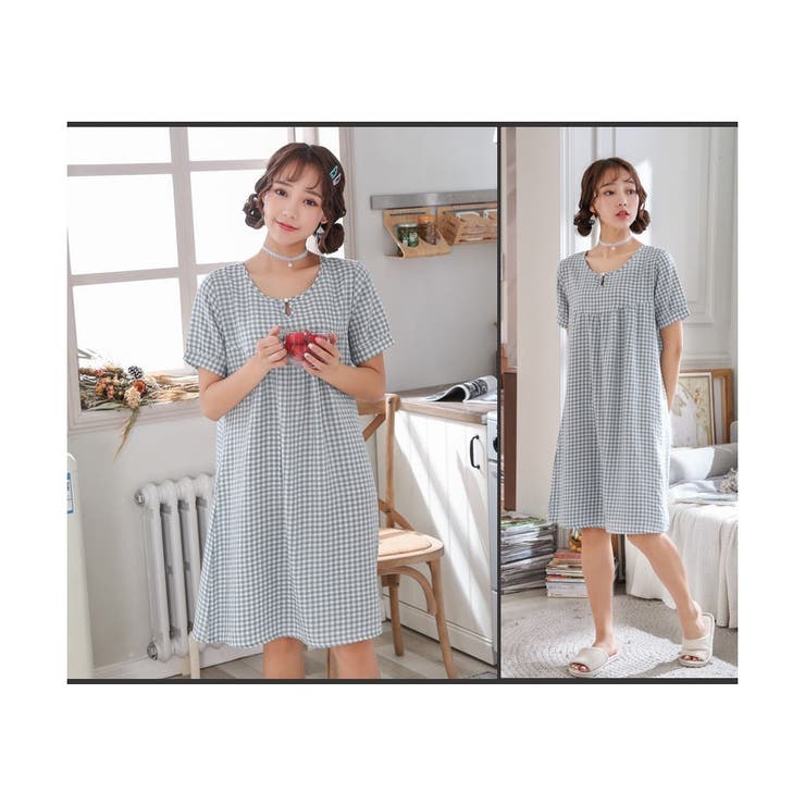 ルームウェア 春 レディース ワンピース 半袖 | ミスウェディー | 詳細画像5 