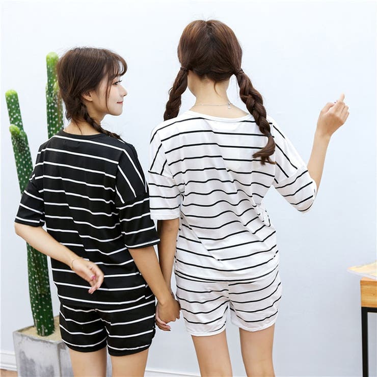 パジャマ レディース 夏 半袖 上下セット ショートパンツ ルームウェア | ミスウェディー | 詳細画像10 