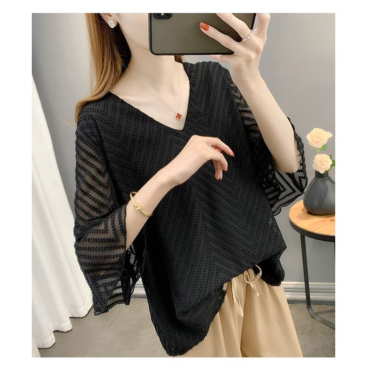 シフォントップス シフォン ブラウス | ミスウェディー | 詳細画像8 