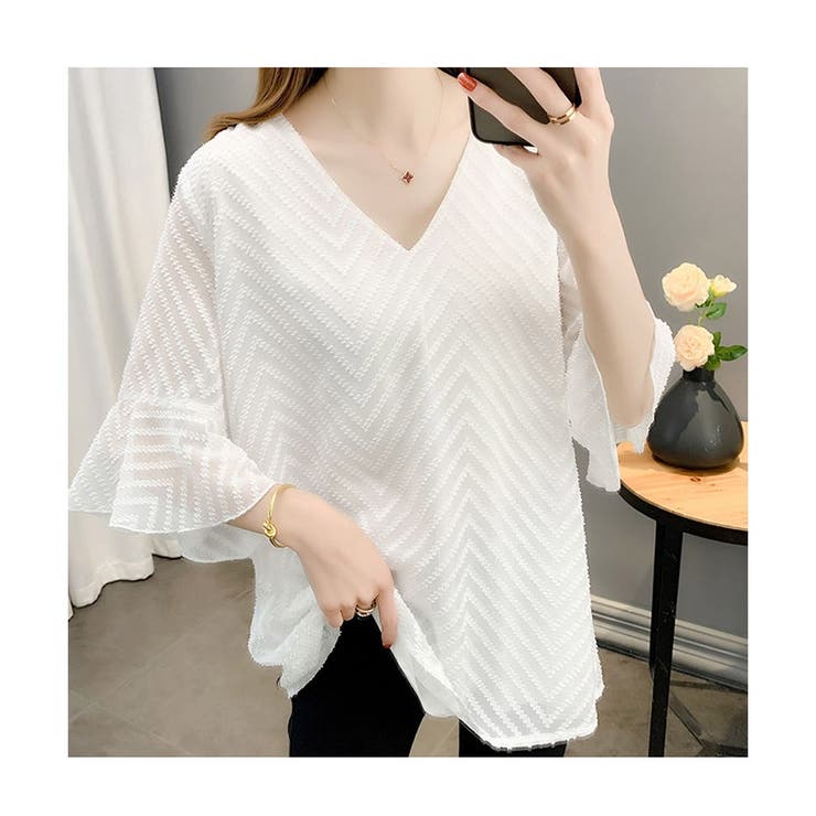 シフォントップス シフォン ブラウス | ミスウェディー | 詳細画像4 