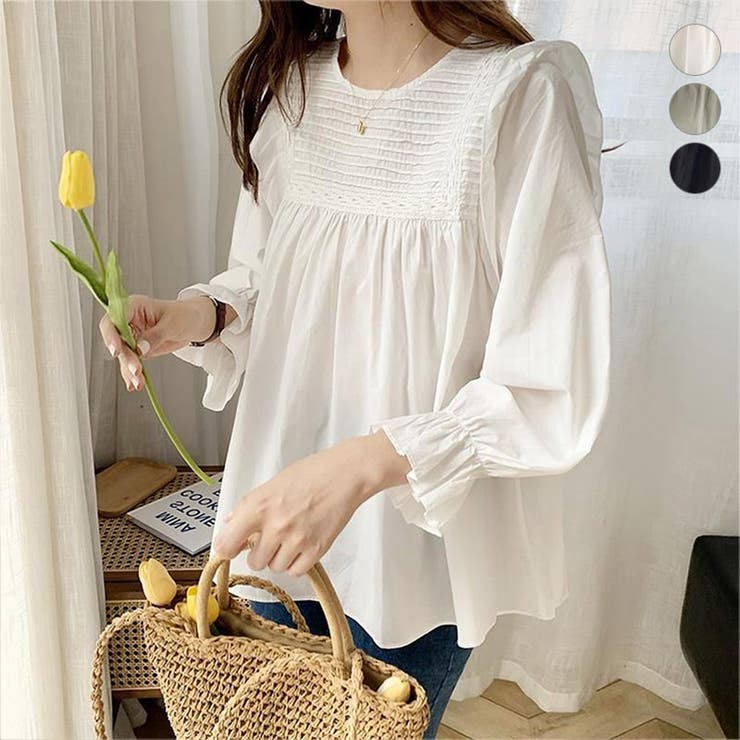 ホワイト(colorB) | レディース ブラウス ショルダー | ミスウェディー