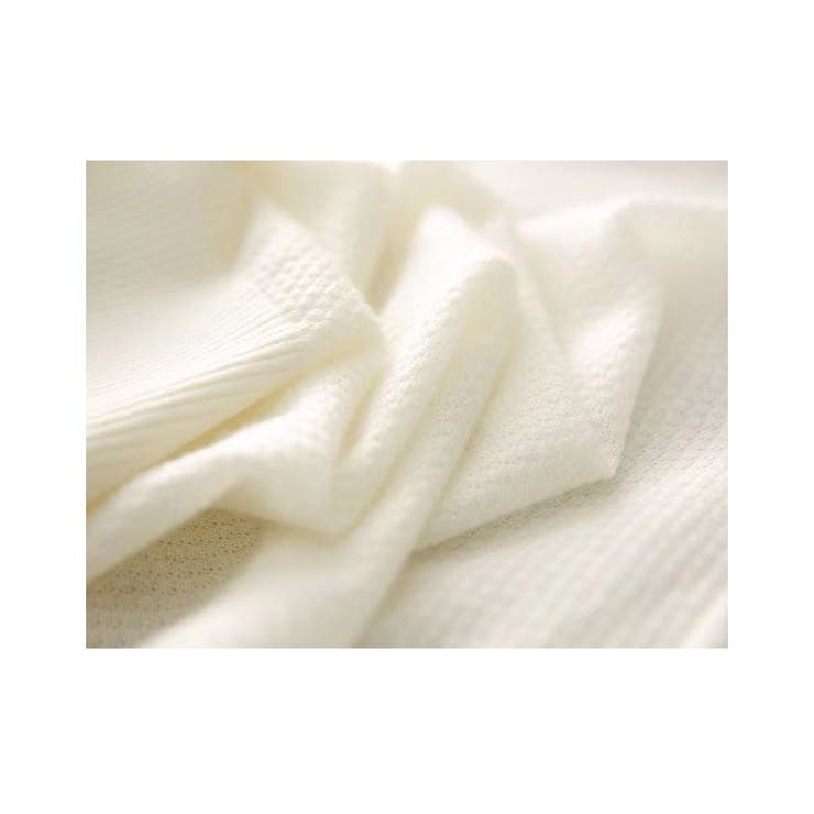 サマーニット レディース リブニット パワーショルダー | ミスウェディー | 詳細画像3 