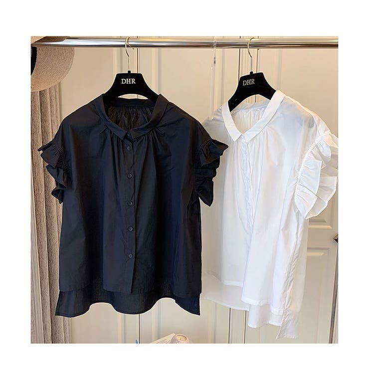 ボリューム袖 ブラウス レディース 半袖 フリル | ミスウェディー | 詳細画像12 