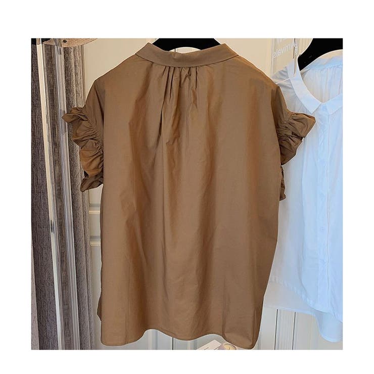 ボリューム袖 ブラウス レディース 半袖 フリル | ミスウェディー | 詳細画像14 