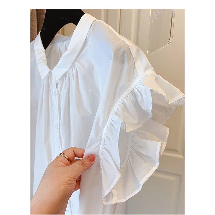 ボリューム袖 ブラウス レディース 半袖 フリル | ミスウェディー | 詳細画像15 