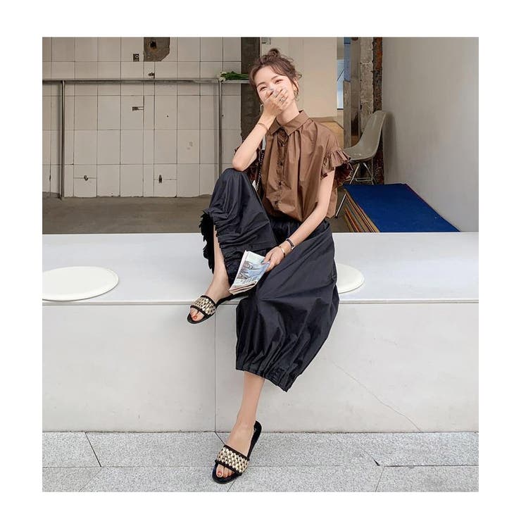 ボリューム袖 ブラウス レディース 半袖 フリル | ミスウェディー | 詳細画像2 