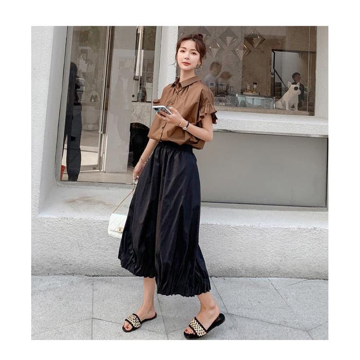 ボリューム袖 ブラウス レディース 半袖 フリル | ミスウェディー | 詳細画像3 