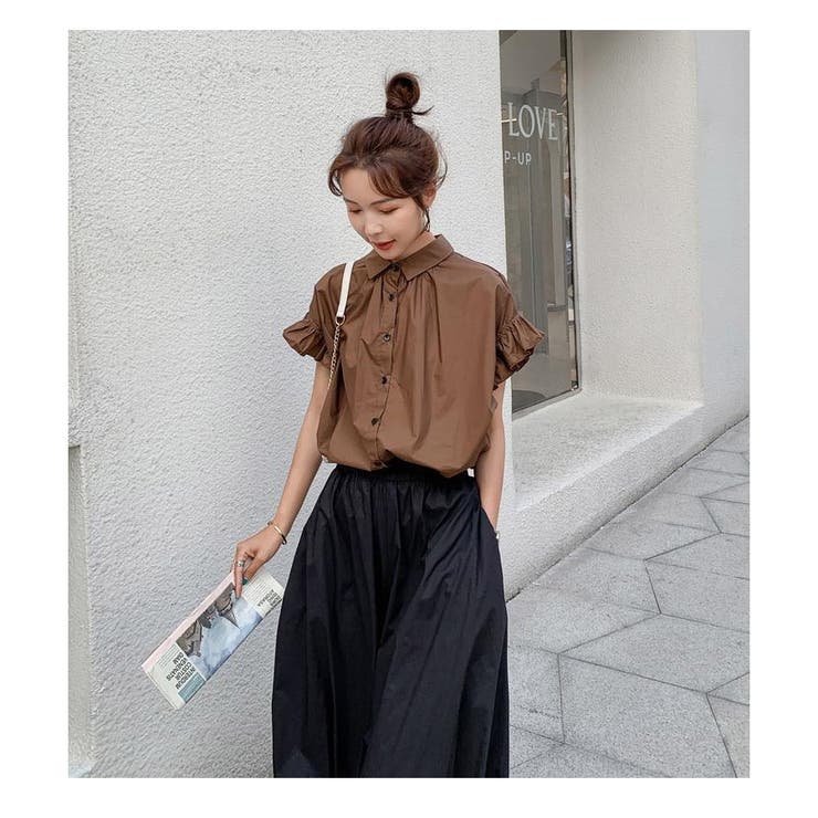 ボリューム袖 ブラウス レディース 半袖 フリル | ミスウェディー | 詳細画像4 