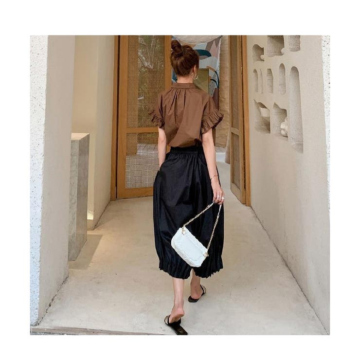 ボリューム袖 ブラウス レディース 半袖 フリル | ミスウェディー | 詳細画像6 