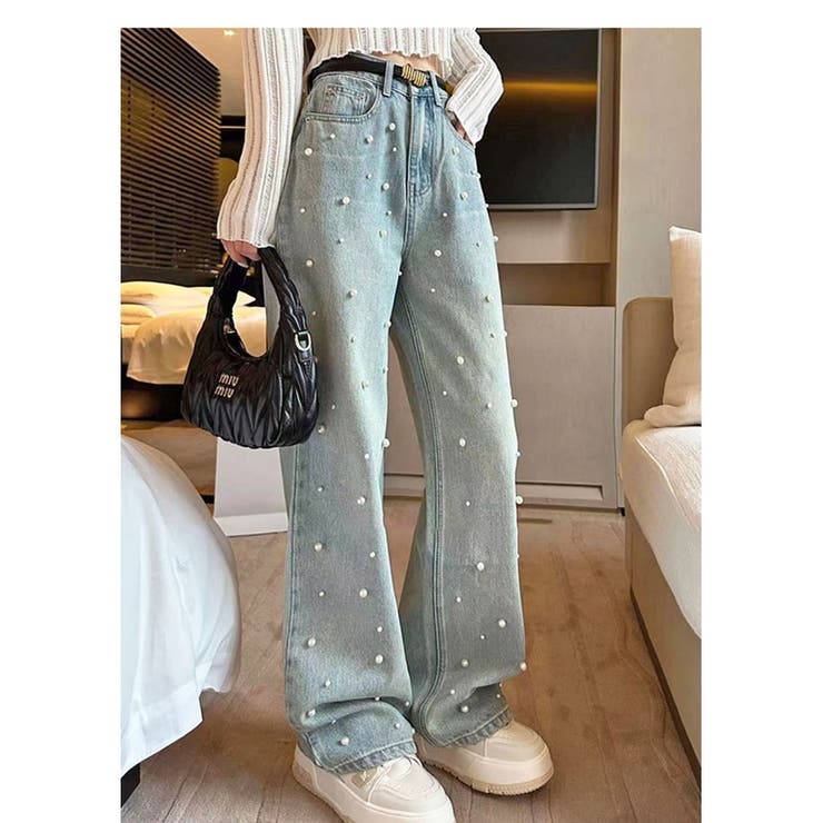 パール付デニムパンツ 春 夏 | ミスウェディー | 詳細画像5 