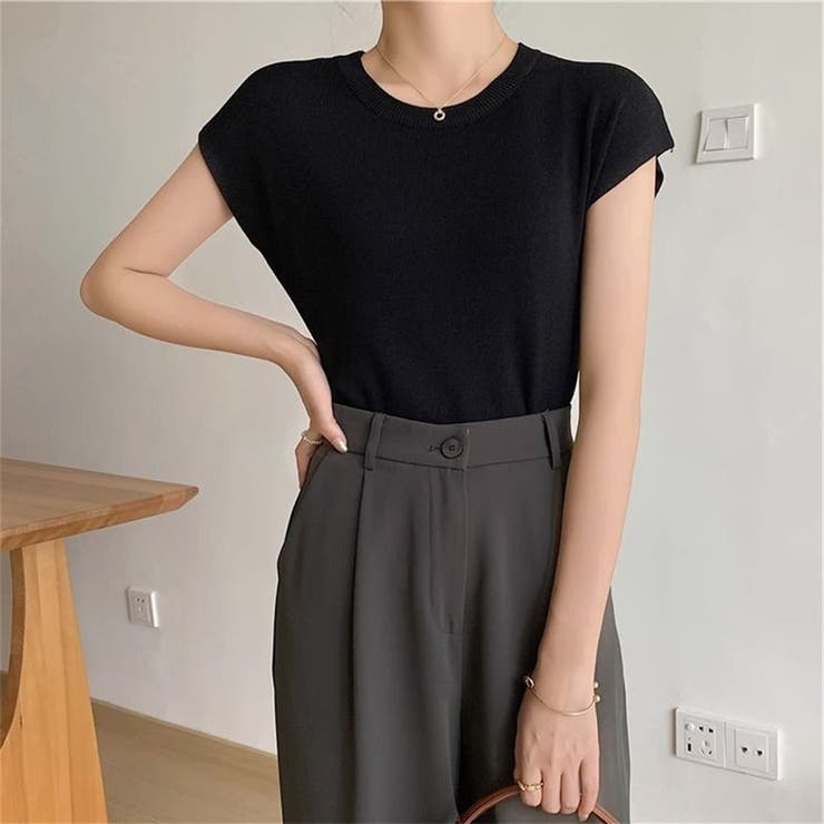 THE GARMENT ノースリーブニットトップス ノースリーブ ニット トップス[品番：TKYW0000010]｜ミスウェ