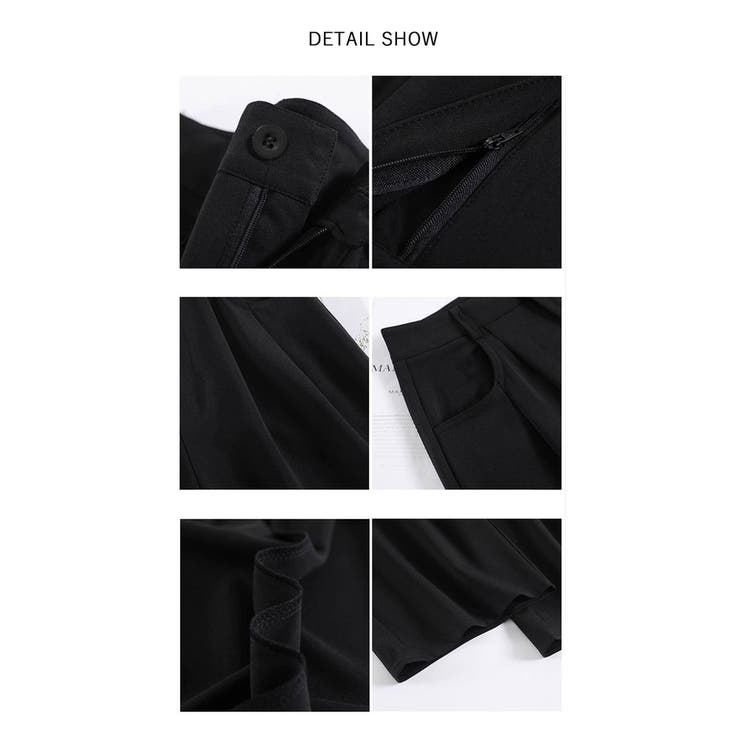 スラックスパンツ ハイウエスト ストレートパンツ | ミスウェディー | 詳細画像14 