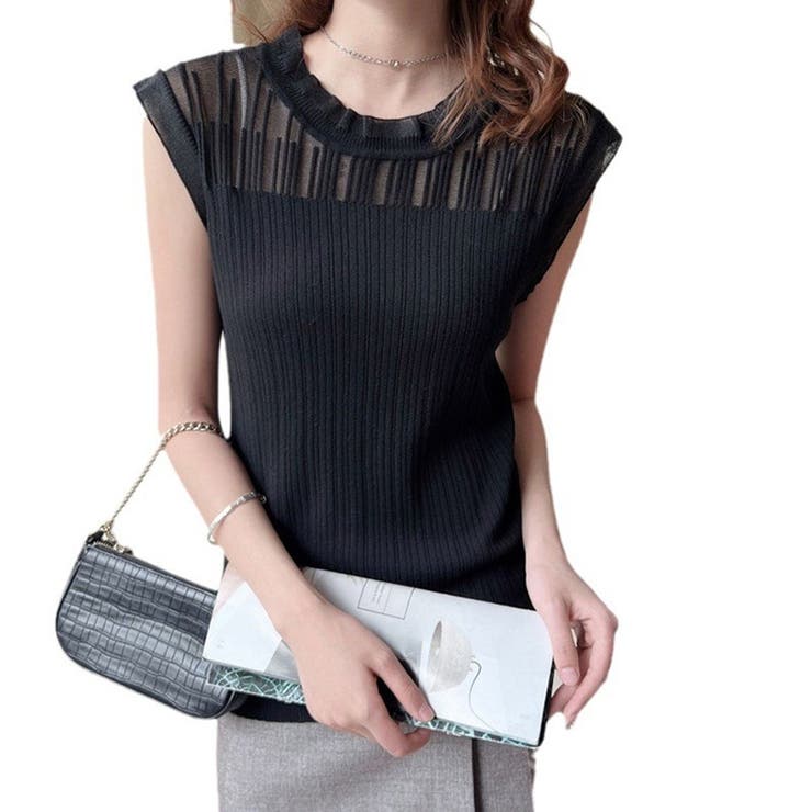 ブラック | レディース ノースリーブ タンクトップ | ミスウェディー