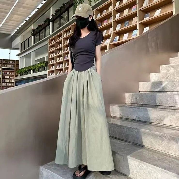 レディース フレアスカートロング ハイウエスト | ミスウェディー | 詳細画像11 