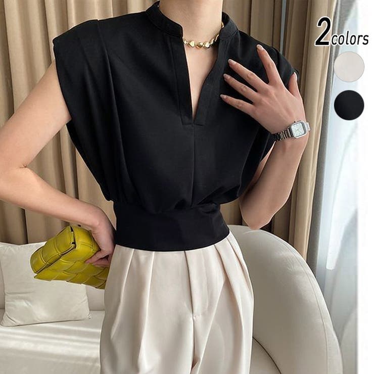 ブラック | 大人カジュアル フレンチスリーブ プルオーバー | ミスウェディー