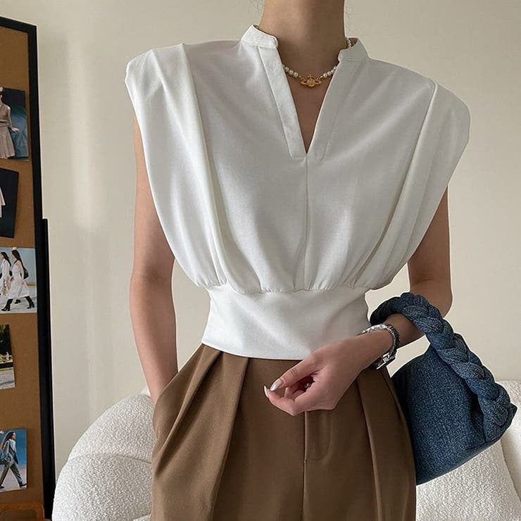 ホワイト | 大人カジュアル フレンチスリーブ プルオーバー | ミスウェディー