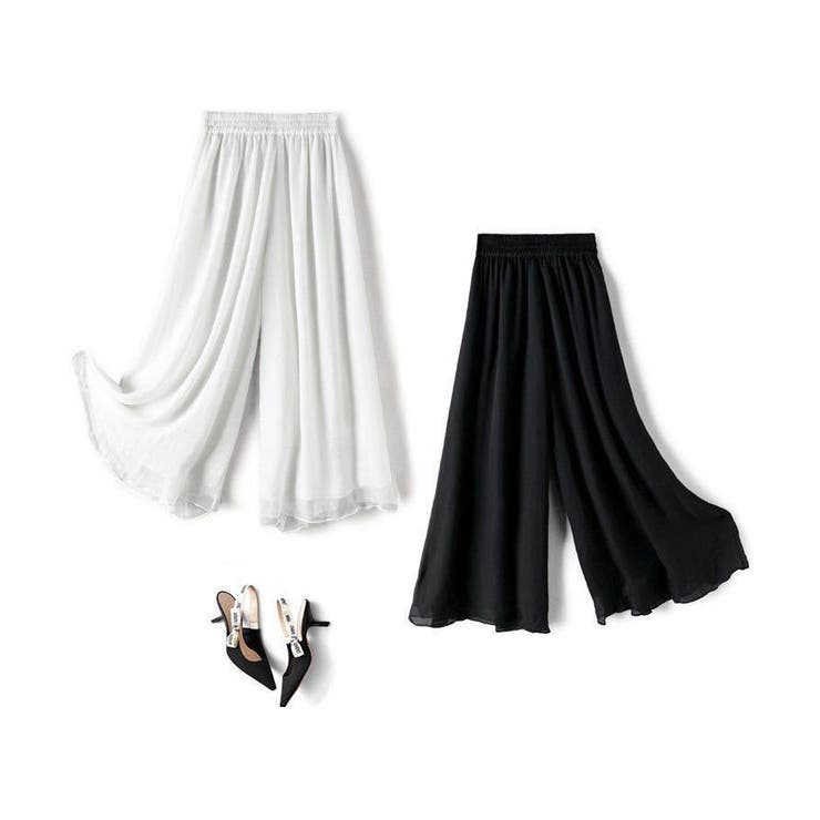 ワイドパンツ ガウチョパンツ ふんわり | ミスウェディー | 詳細画像13 