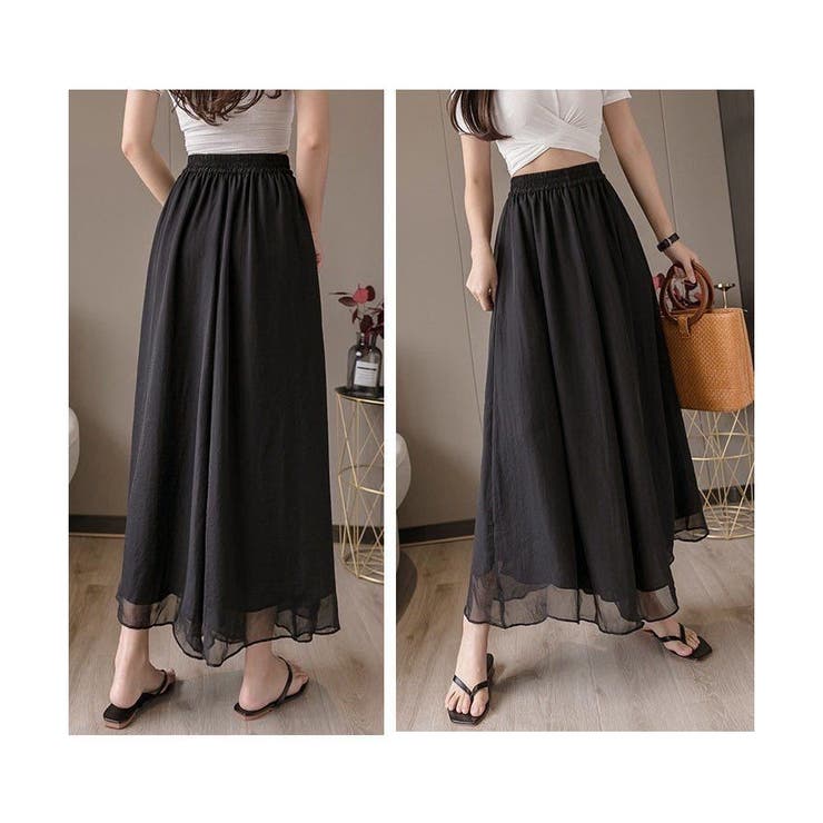 ワイドパンツ ガウチョパンツ ふんわり | ミスウェディー | 詳細画像6 