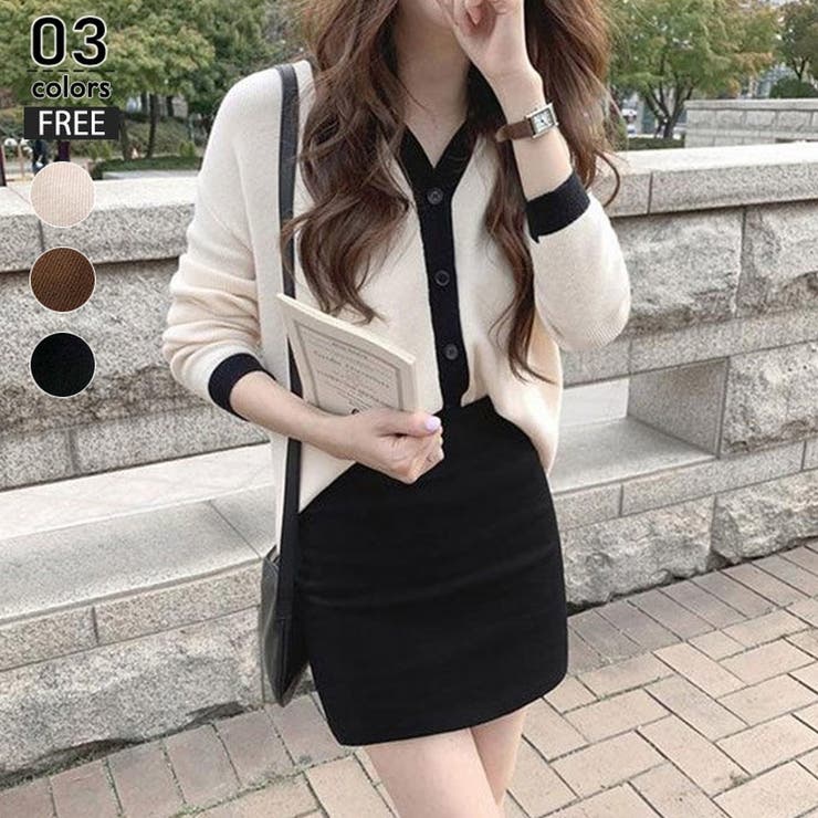 アプリコット | Vネックカーディガン レディース ニット | ミスウェディー