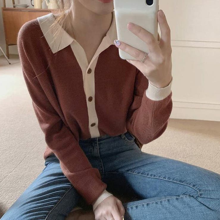 Vネックカーディガン レディース ニット | ミスウェディー | 詳細画像10 