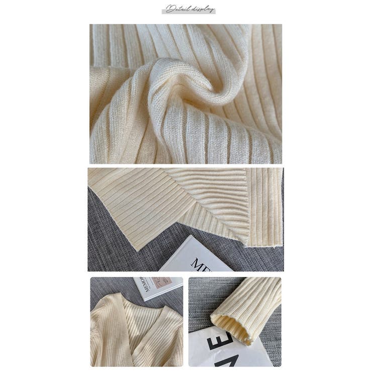 Vネック チュニックニット レディース | ミスウェディー | 詳細画像10 