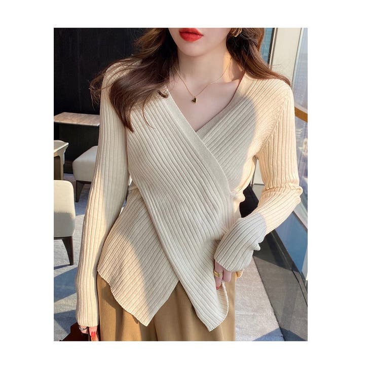 Vネック チュニックニット レディース | ミスウェディー | 詳細画像3 