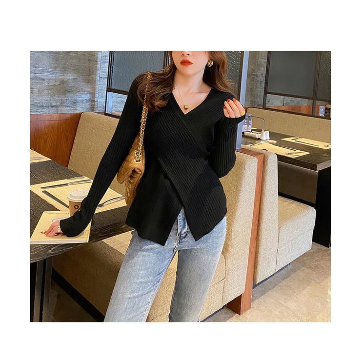 Vネック チュニックニット レディース | ミスウェディー | 詳細画像7 