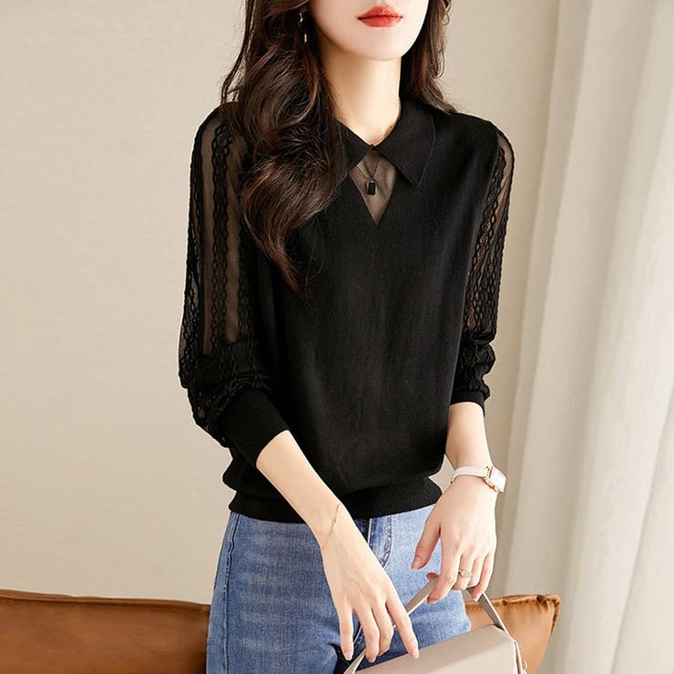 ワンショルダー Tシャツ レディース 肩出し 長袖 カジュアル 春秋 韓国 | ミスウェディー | 詳細画像5 
