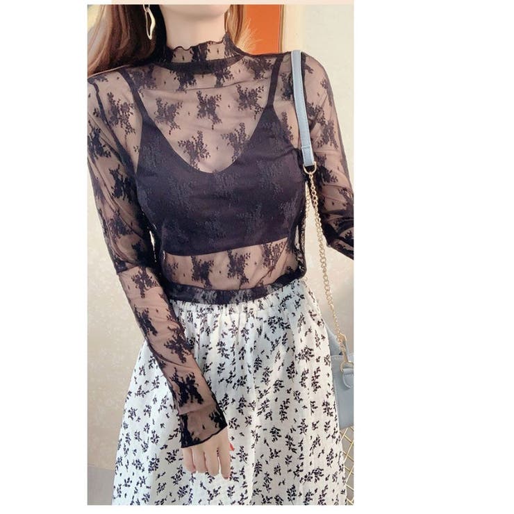 シアートップス 長袖 透け感 UVカット | ミスウェディー | 詳細画像7 