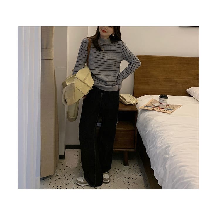 裏起毛 ハイネック リブニット | ミスウェディー | 詳細画像10 