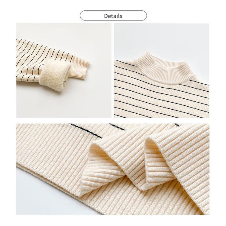 裏起毛 ハイネック リブニット | ミスウェディー | 詳細画像16 