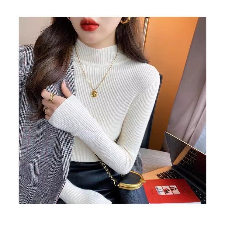 ハイネック リブニット レディース | ミスウェディー | 詳細画像2 