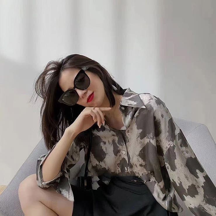 レオパードシャツ レディース 長袖 プリント ゆったり シンプル 春秋 韓国 | ミスウェディー | 詳細画像7 