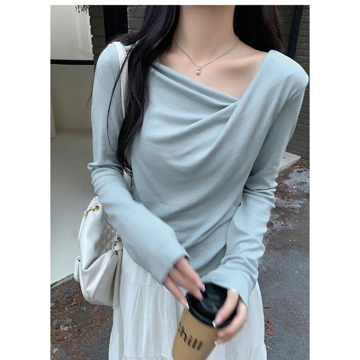 カットソー ニットドレープネック トップス | ミスウェディー | 詳細画像11 