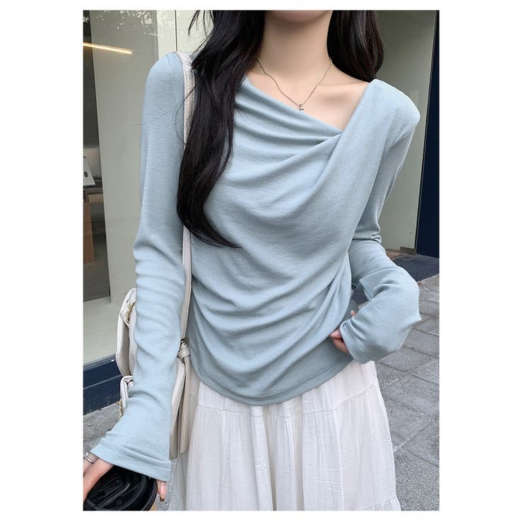 カットソー ニットドレープネック トップス | ミスウェディー | 詳細画像12 