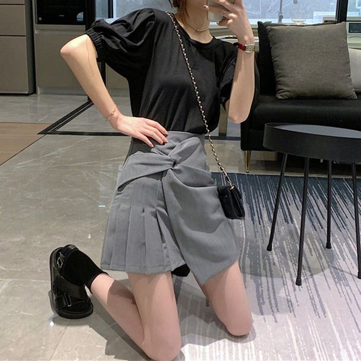 プリーツスカートミニスカート キュロット韓国 スカート | ミスウェディー | 詳細画像9 