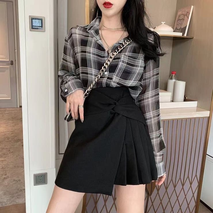 プリーツスカートミニスカート キュロット韓国 スカート | ミスウェディー | 詳細画像4 