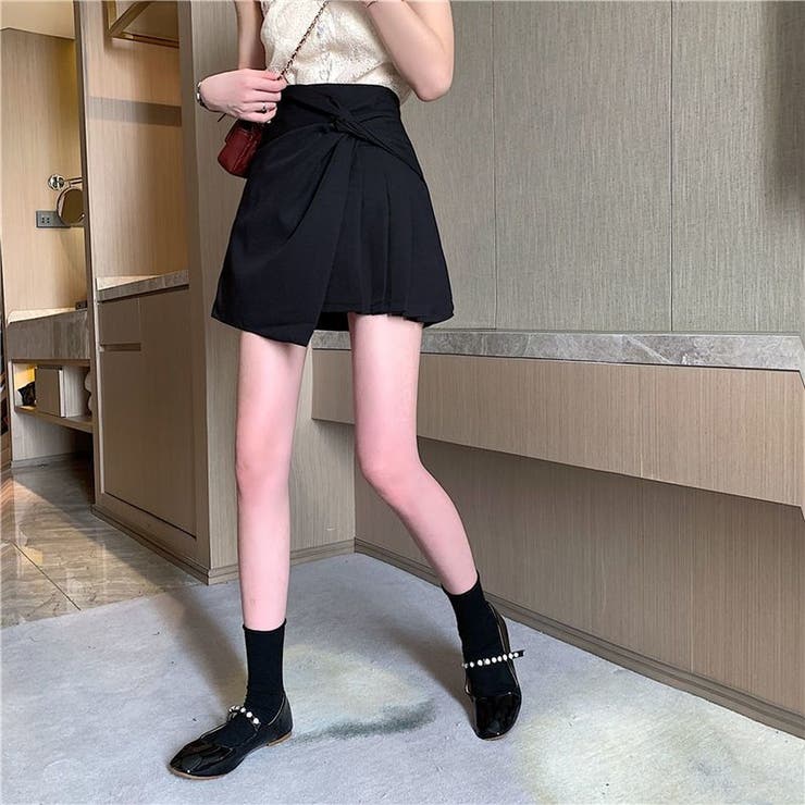 プリーツスカートミニスカート キュロット韓国 スカート | ミスウェディー | 詳細画像7 