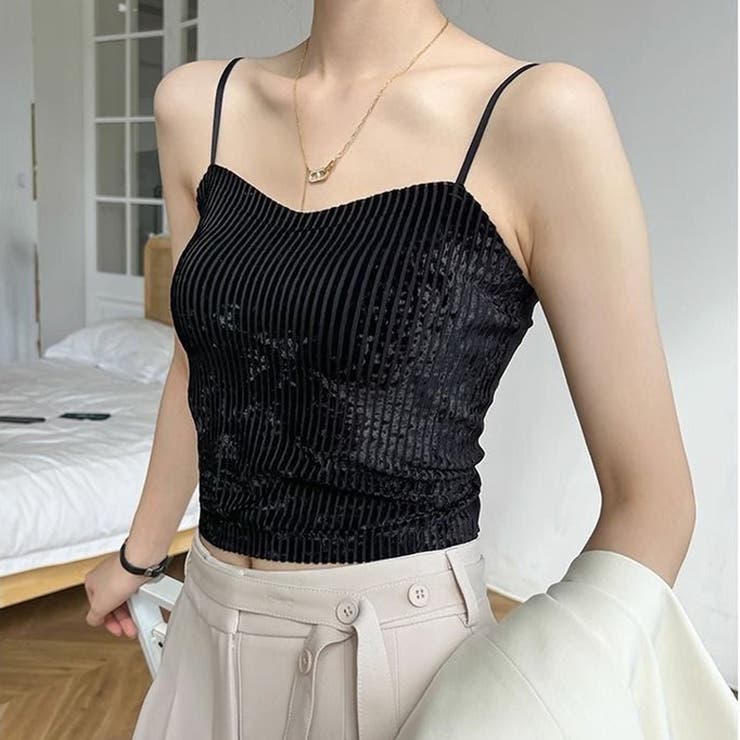 ブラック | キャミソール インナー トップス | ミスウェディー