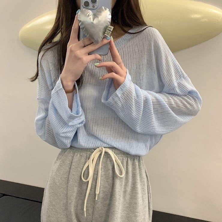 ロンT レイヤード シアー | ミスウェディー | 詳細画像4 