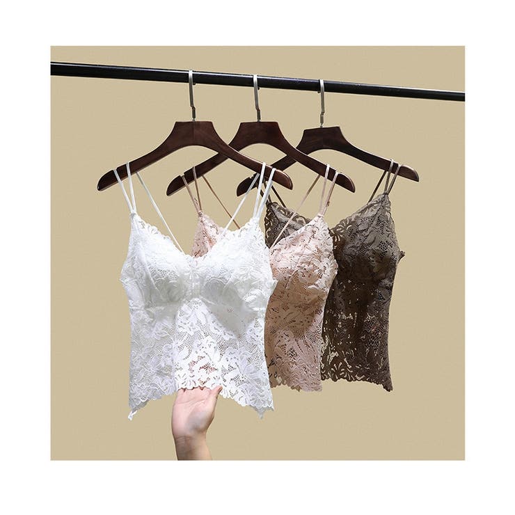 ぴーなっつ　レサージュ✩マウリツィオミコノス✩レースキャミソール ぴーなっつ レサージュ✩マウリツィオミコノス✩レース