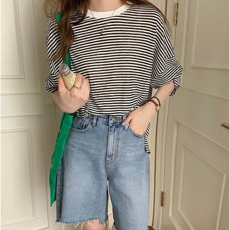 ブラック | シアートップス リブ トップス | ミスウェディー