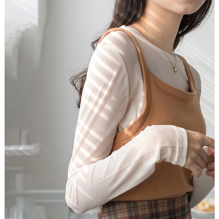 シアートップス シアーインナー クールネック | ミスウェディー | 詳細画像11 