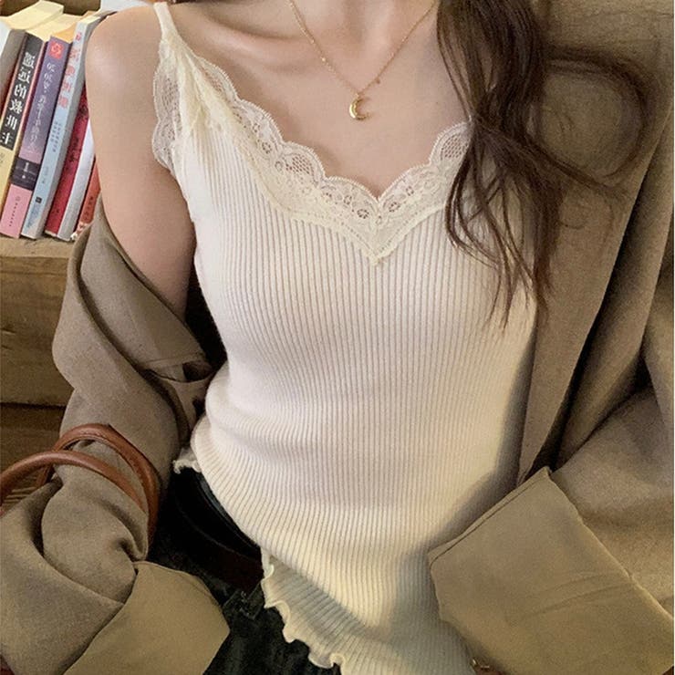 レースキャミソール レースキャミ レースタンクトップ | ミスウェディー | 詳細画像14 