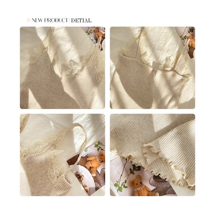 レースキャミソール レースキャミ レースタンクトップ | ミスウェディー | 詳細画像19 