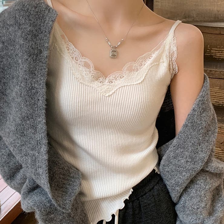 レースキャミソール レースキャミ レースタンクトップ | ミスウェディー | 詳細画像8 