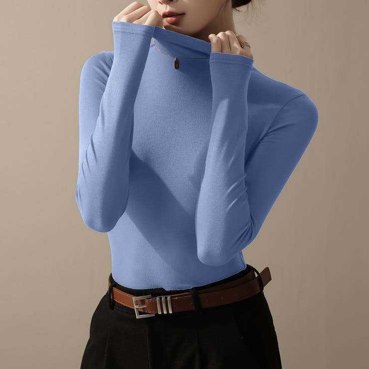 半ハイネック 長袖Tシャツ インナー | ミスウェディー | 詳細画像7 