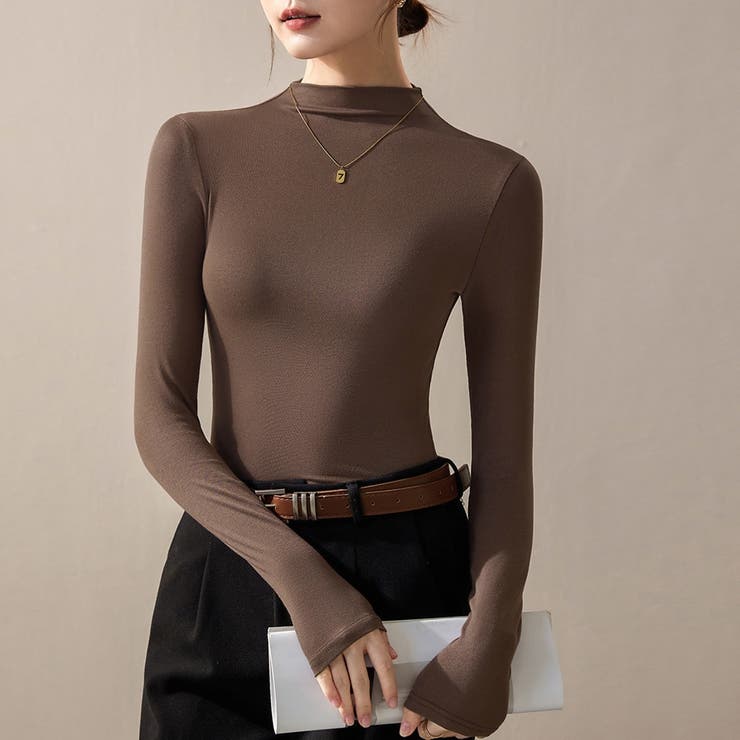 半ハイネック 長袖Tシャツ インナー | ミスウェディー | 詳細画像10 