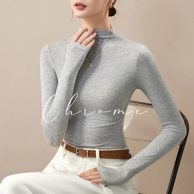 半ハイネック 長袖Tシャツ インナー | ミスウェディー | 詳細画像11 