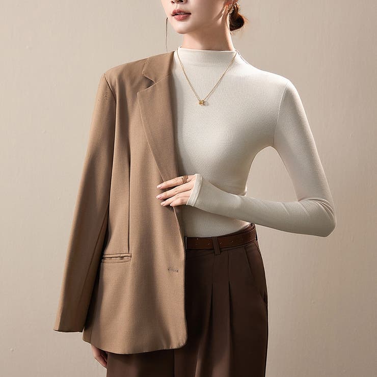 半ハイネック 長袖Tシャツ インナー | ミスウェディー | 詳細画像14 